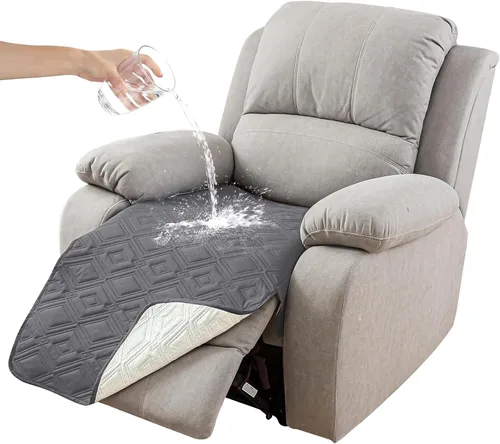 Vista 17 de Genina Juego de 2 Fundas de Reposabrazos para Sofá 100% Impermeables, Fundas para Reposabrazos de Sofá, Sillón, Protectores Antideslizantes