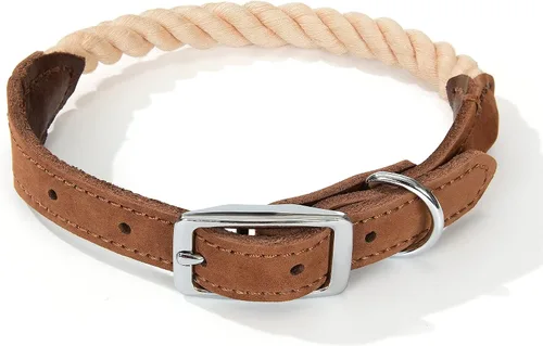 Vista 8 de Mile High Life Collar ajustable de polialgodón suave y fuerte con hebilla de liberación rápida para perros pequeños a grandes