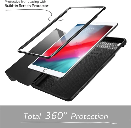 Vista 2 de SURITCH Funda para iPad Mini 4/iPad Mini 5, [Protector de pantalla integrado] [apagado automático/encendido automático] [Soporte para lápiz] Funda