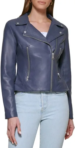 Vista 2 de Levi's Chaqueta asimétrica de piel sintética para mujer