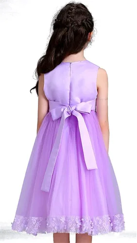 Vista 5 de FKKFYY 2-10T - Vestido de princesa para boda, baile de graduación