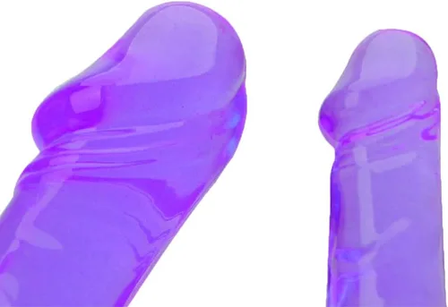 Vista 5 de Juguete sexual para adultos, impermeable, doble dongs, sexo, realista, consolador de pene de polla, anal, tapón de glúteos, masajeador de punto G