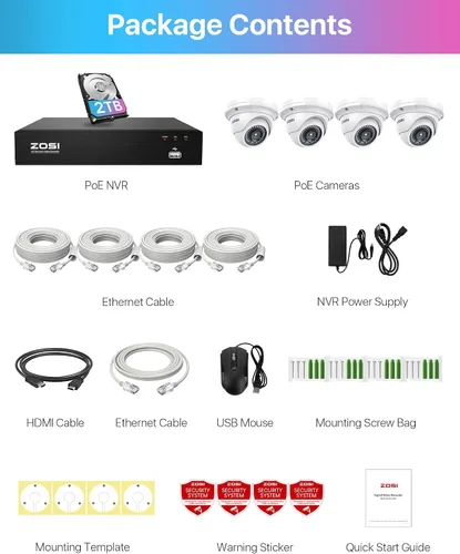Vista 9 de ZOSI - Sistema de cámaras de seguridad 4K Ultra HD