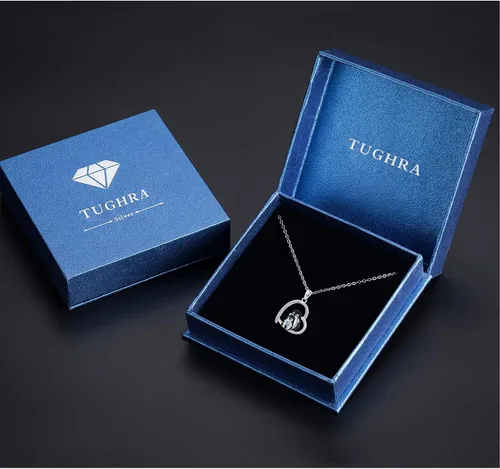 Vista 7 de TUGHRA Collares de corazón de plata de ley S925, collar de corazón delicado regalo de joyería para mujeres y niñas