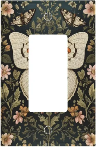 Vista 61 de Cubiertas de Interruptor de Luz Artísticas Decorativas Boho Figura Abstracta Interruptor de Pared Único Placa de Interruptor Decorativo Placa