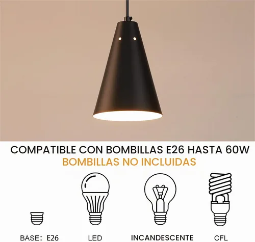 Vista 6 de Lámpara colgante negra enchufable, luces colgantes con interruptor de encendido/apagado de cable de enchufe, mini luces colgantes para isla