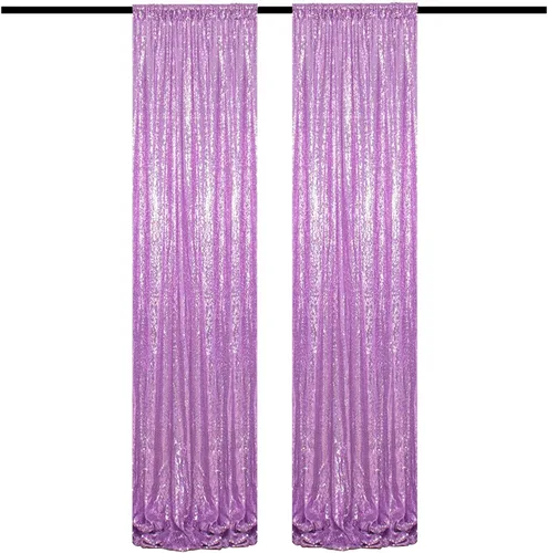 Vista 43 de Cortinas de Fondo de Lentejuelas Negras Cortinas Brillantes con Purpurina 2FTx8FT 2 Paneles para Decoraciones de Bodas Fiestas de Cumpleaños