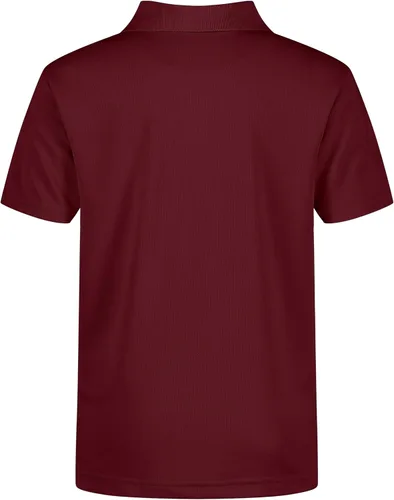 Vista 2 de IZOD Camisa polo de manga corta para uniforme escolar para niños, cierre de botón, material de rendimiento que absorbe la humedad