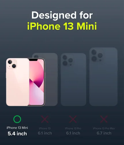 Vista 2 de Ringke Onyx - Funda compatible con iPhone 13 Mini, funda de silicona flexible extremadamente resistente a los golpes, resistente a los golpes
