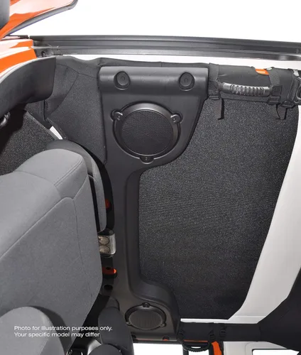 Vista 5 de Design Engineering 050136 Boom Mat - Techo interior reductor de ruido blanco compatible con Jeep Wrangler de 2 puertas (2007-2010)