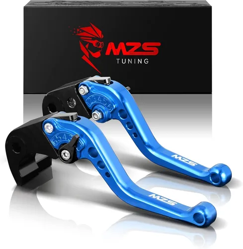 Vista 13 de MZS - Palancas de embrague/freno cortas ajustables para motocicleta, color negro, CNC, compatibles con Z900 17-24 / Z650 Z650RS EX650 ER6F 17-25