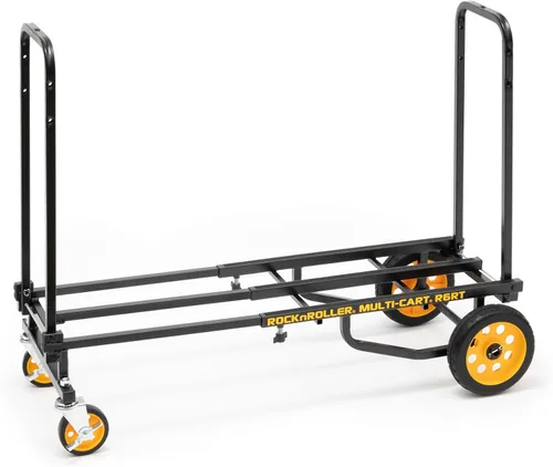 Vista 7 de Rock-N-Roller RMH1 Mini-Handtruck con capacidad de carga de 200 libras, color negro