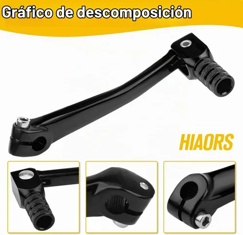 Vista 6 de Palanca de cambio plegable., Negro