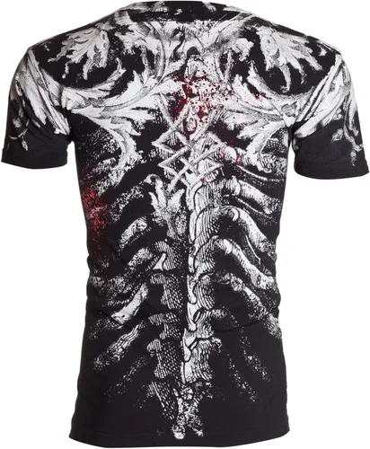 Vista 2 de Xtreme Couture by Affliction - Camiseta para hombre, color caqui, Negro