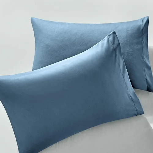 Vista 23 de MILVOWOC - Fundas de almohada de microfibra cepillada, naranja quemado, 20 x 26 pulgadas Juego de 2 piezas, cierre de sobre antideslizante