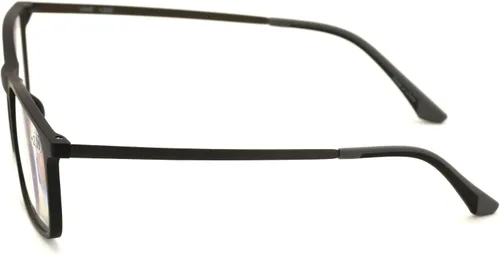 Vista 3 de TR90 con lentes de lectura rectangulares de titanio B flexible - Revestimiento AR azul - Reduce la fatiga, la tensión y el ojo seco por el uso