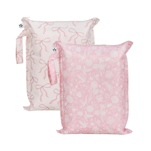 Vista 28 de Tiny Twinkle Bolsas húmedas a prueba de desorden 1 paquete de bolsas húmedas reutilizables impermeables para trajes de baño Ropa de bebé Bolsa