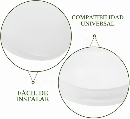 Vista 3 de Cubierta blanca para ventilador de techo, 17cm / 6.7 in/6.7