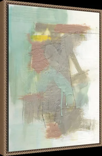 Vista 2 de Amanti Art Framed Canvas Wall Art 24x18 Retro Splash IV by Jennifer Goldberger, Framed Wall Art Canvas, Abstract Artwork, Traditional Decor, Medium