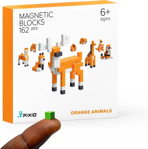 Vista 10 de PIXIO Mini Safari - Bloques magnéticos Juguetes de construcción en Pixel Art Style - Artes y manualidades Juguetes para niños - Bloques