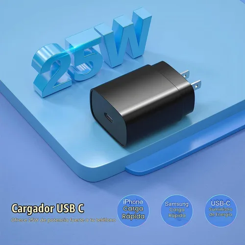 Vista 5 de Cargador USB-C de carga súper rápida de 25 W para Samsung Galaxy A17/A16/A15 5G SM-A166 SM-A165 SM-A156 SM-A155 Android Phone Tipo C Cable de carga