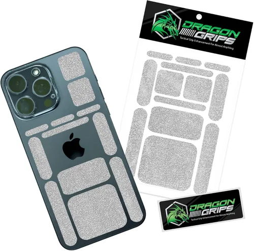 Vista 8 de Dragon Grips 13 piezas de cinta de agarre de goma rectangular, pegatinas de agarre gomosas para estuche de teléfono, mouse, pistola, herramientas