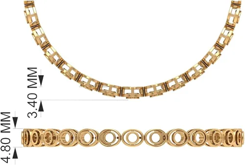 Vista 5 de Juego de bisel de 2 quilates pulsera unisex con forma redonda de ónix negro calidad AAA oro sólido de 14 quilates