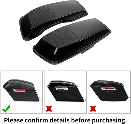 Vista 6 de Parrillas recortadas 6X9 tapas de altavoz para Harley Touring Road King Street Electra Glide 2014-2024