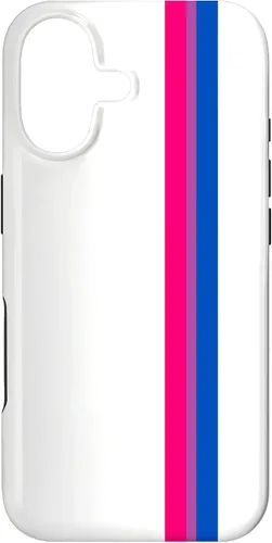Vista 32 de Funda blanca para iPhone 13 Pro Subtle Bi Pride Flag LGBT Bisexual Stripe