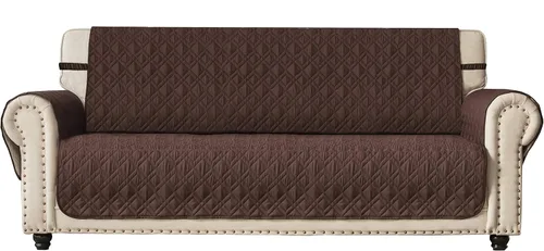 Vista 10 de Ameritex - Funda impermeable de sofá, 100 % antideslizante, acolchada, protector de muebles para perros, niños y mascotas; funda de sofá, lavable a