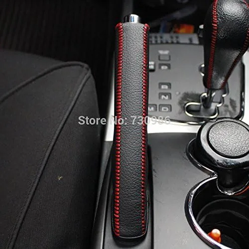 Vista 2 de JI - Funda para freno de mano de piel auténtica para SsangYong Korando