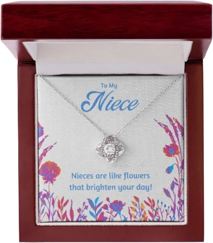 Vista 2 de Mejor Collar Para Nieta - Granddaughter Necklace From Grandma, 4 Generations Necklace, Regalo De Graduación Para Mujer 2023, Interlocking Daughter