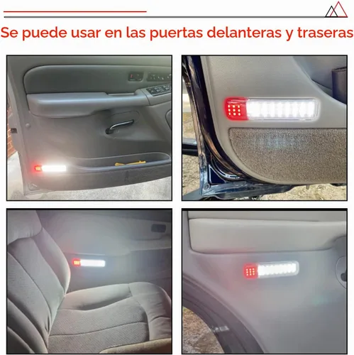 Vista 5 de 4 luces LED de cortesía para puertas para Chevy Silverado GMC C/K Compatible con Sierra 1500 2500 3500, Suburban, Avalanche, Hum-mer H2 Yukon
