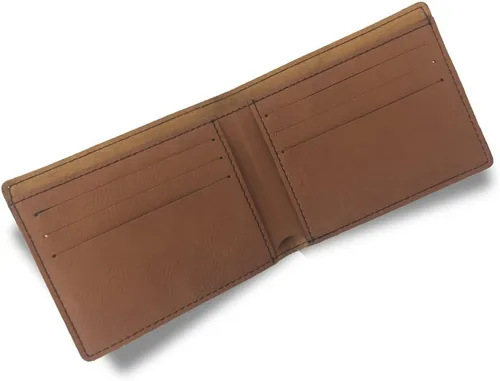 Vista 2 de SkunkWerkz Cartera de piel sintética el tío más grande del mundo grabado personalizado incluido marrón oscuro Marrón oscuro