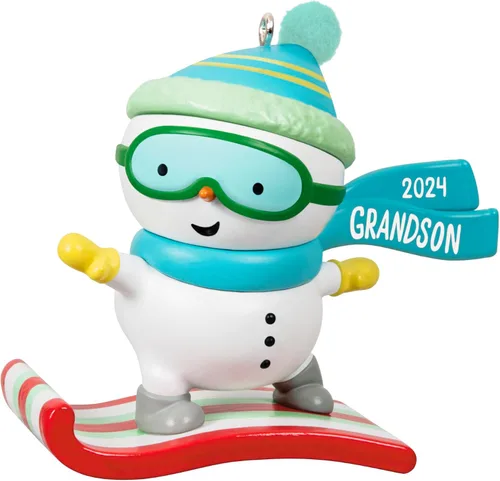 Vista 10 de Hallmark Keepsake Christmas Ornament (Grandson Santa Sweater 2026)