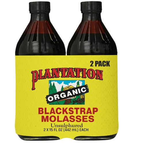 Vista 10 de Melaza negra orgánica de Plantation – 15 oz