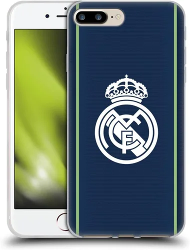 Vista 47 de Head Case Designs Funda de gel con licencia oficial del Real Madrid CF azul [protección de grado militar] compatible con Apple iPhone 7 Plus/iPhone