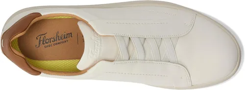 Vista 3 de Florsheim Monopoli - Zapatilla de Deporte Elástica con Cordón de Punta a Punta para Hombre Crema