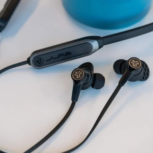 Vista 6 de JLab Epic ANC - Auriculares con cancelación activa de ruido, audio Be Aware, Bluetooth 5, batería de más de 25 horas, resistente al sudor IP54