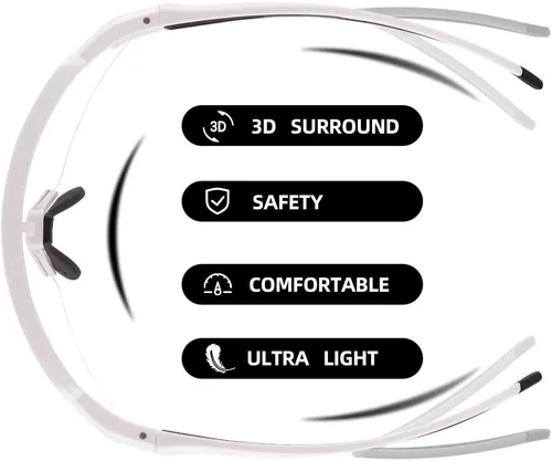 Vista 4 de ROCKBROS Gafas de sol polarizadas con protección UV con gafas de sol deportivas fotocromáticas