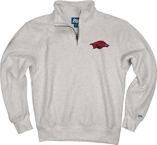 Vista 3 de Blue 84 Sudadera con cremallera de un cuarto para hombre de la NCAA