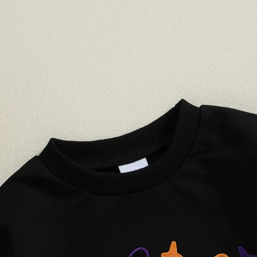 Vista 45 de Adobabirl Traje de Halloween para bebé, sudadera de fantasma, calabaza, mameluco, suéter de gran tamaño, lindo para otoño e invierno