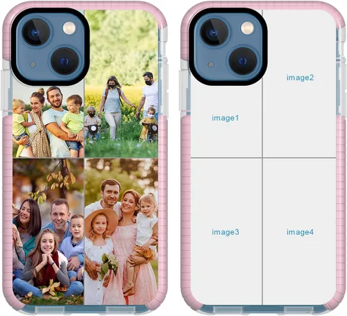 Vista 11 de Funda de teléfono personalizada para iPhone 13 Mini, funda personalizada de fotos de collage de múltiples imágenes, resistente a los arañazos, a