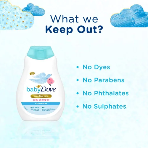 Vista 5 de Dove Baby Rich Champú Humectante (6.8 fl oz)