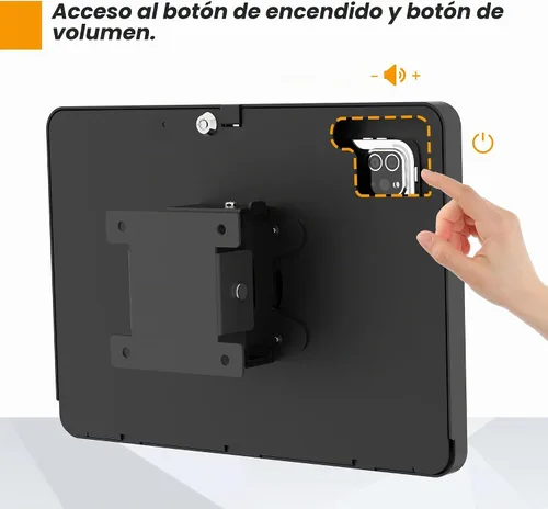 Vista 7 de Soporte de pared para tablet compatible con iPad 10.9", Pro 11", 1, 2, 3, 4, Air 4, 5, Air 11" (M2/M3/M4), iPad de 11" (A16) - BSW101BA