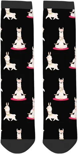 Vista 4 de AOYEGO Coloridos cardiogramas divertidos calcetines de salud Curva Novedad Casual Crew Calcetines de contraste Color Diseño para Mujeres Hombres