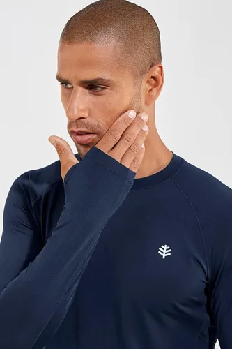 Vista 3 de Coolibar Camiseta de manga larga para hombre con protección solar UPF 50+ Agility
