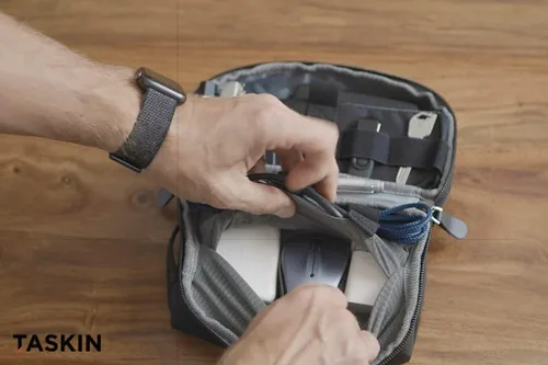 Vista 4 de Taskin Organizador electrónico/bolsa de accesorios técnicos/organizador de cables (compacto)