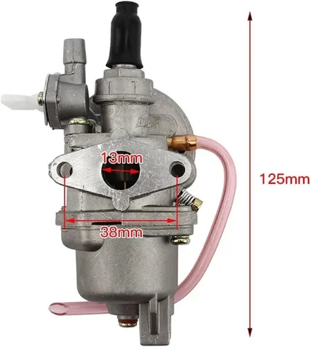 Vista 3 de Carburador eléctrico de motocicleta de bolsillo de 47 cc 49 cc para motor de 2 tiempos, Mini Moto Quad ATV Dirt Bike Go Kart Buggy Carburador Carb
