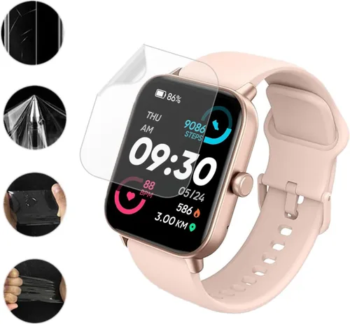 Vista 4 de Protector de pantalla para IDW13 / IDW15 / IDW19 Smart Watch 1.8" (PAQUETE DE 6) película de TPU transparente de cobertura completa compatible